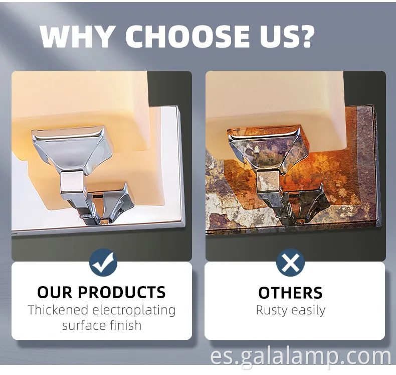 Luz de tocador de baño LED contemporáneo para interiores elegantes